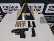 Homem é preso após ameaçar vizinho e disparar tiros em Ipaba