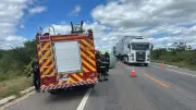 Idoso morre em acidente na BR-304 em Mossoró; 4 ficam feridos