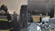 Incêndio de grandes proporções atinge comércio em Timbiras com 40 explosões