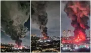 Incêndio de grandes proporções em Guarulhos dura mais de 10 horas