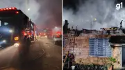 Incêndio destrói andar superior de casa em Canela, RS