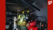 Incêndio em cozinha de restaurante ameaça hotel vizinho em MT