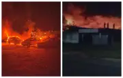 Incêndio em pátio de veículos em Maranguape destrói 50 carros