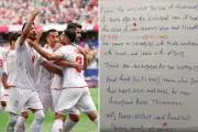 Irã deixa carta emocionante em vestiário da Copa após empate com a Bélgica