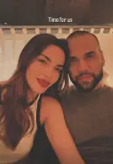 Joana Sanz e Daniel Alves: reconciliação em meio à Copa do Mundo