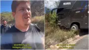 Kelvy Pablo chama de 'milagre' acidente com ônibus da banda no CE
