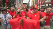 Marrocos com torcida numerosa e animada contra o Brasil na Copa