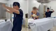 Médico dança em cirurgia para acalmar criança de 3 anos em Goiás
