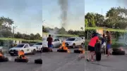 Moradores bloqueiam BR-135 em Bacabeira por más condições da pista