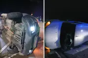 Motorista embriagado tomba carro em perseguição e é detido em Vinhedo