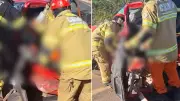 Motorista fica preso em ferragens após grave acidente com caminhão no Piauí