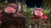 Motorista morre após carro capotar na BR-070, em Ceilândia, DF