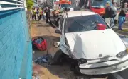 Motorista perde controle e atropela três mulheres em Franca, SP