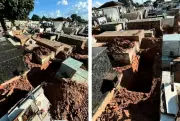 MP investiga túmulos vazios e ossadas sem identificação em cemitério de Naviraí