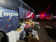 Ônibus com R$ 850 mil em contrabando do Paraguai é apreendido em Florínea