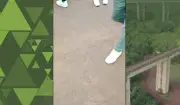 Novas imagens flagram pânico após jovem ser lançada de ponte sem corda
