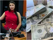 PF apreende R$ 2,3 milhões em espécie na casa de deputada Tayla Peres