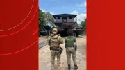 PF e Ibama fecham estaleiro clandestino que fabricava dragas para garimpo ilegal em Manaus