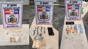 PM apreende drogas e dinheiro em operação no Santarenzinho, em Santarém