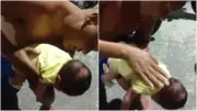 PM de folga salva recém-nascido engasgado em Fortaleza