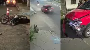 Policial penal em estado grave após acidente com motorista embriagado em Teresina