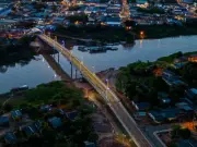 Ponte Frei Paolino é interditada no Acre devido a erosão das margens do Rio Iaco