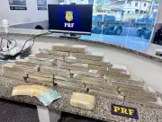 PRF apreende 34 tabletes de maconha e pasta base de cocaína em Campos