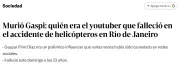 Queda de dois helicópteros no RJ mata seis, incluindo cantor e youtuber