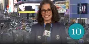 Renata Vasconcellos apresenta JN de Nova York com nota 10