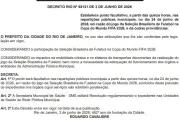 Rio de Janeiro decreta ponto facultativo em dia de jogo do Brasil na Copa