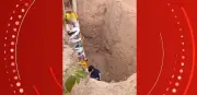 Samu resgata idoso de 85 anos caído em fossa de 4 metros em Porteirinha