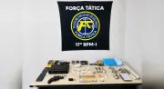 Tatuador preso com drogas, revólver furtado e pistolas falsas em Rio Preto