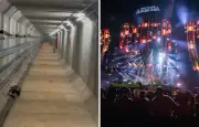 Túnel subterrâneo permite artistas curtirem festa em Americana