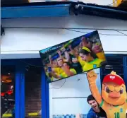 Torcedor derruba TV em comemoração do Brasil e vídeo viraliza