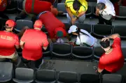 Torcedor ferido durante Brasil x Marrocos na Copa do Mundo