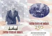 Trump lança passaporte comemorativo com sua própria foto