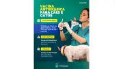 Vacinação gratuita contra raiva para cães e gatos às quartas