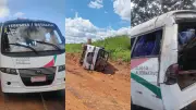 Van tomba em José de Freitas: menina de 8 anos é arremessada e ajuda avó