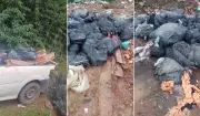 Vídeos mostram suposto descarte de restos de caixões em lixão de Teresópolis