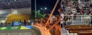 Velório de jovens do basquete no Ceará tem homenagens com bolas e velas