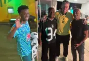 Vini Jr. e Romário celebram vitória do Brasil com festas no Rio