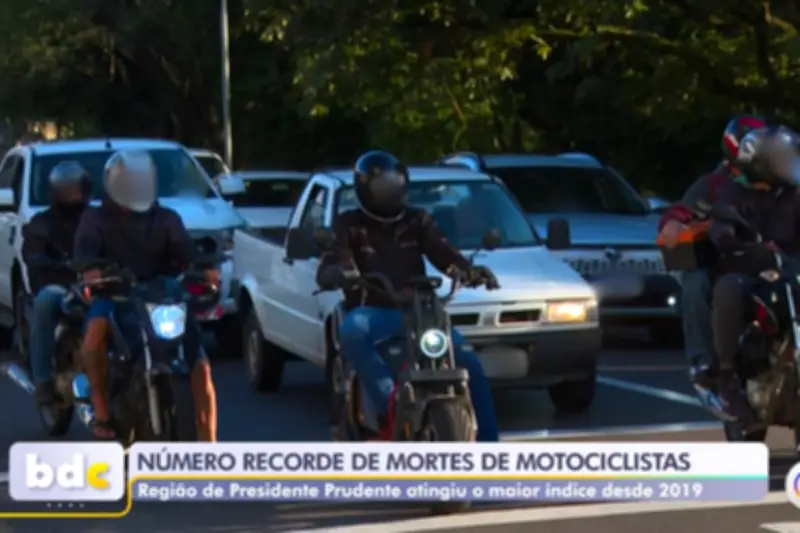 Região de Presidente Prudente bate recorde de mortes de motociclistas em 2026