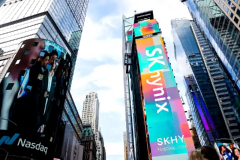 SK Hynix despenca 15% na Coreia após listagem nos EUA; Kospi cai 9%