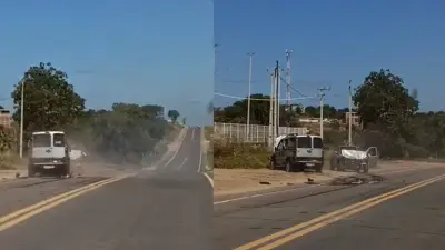 Acidente grave no CE: carro invade contramão e deixa três feridos
