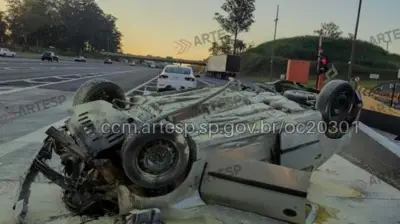 Acidente na Rodovia Anhanguera em Valinhos deixa motorista gravemente ferido