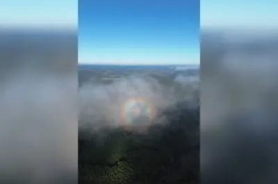 Arco-íris circular: fenômeno raro 'Glória' é registrado no interior de SP