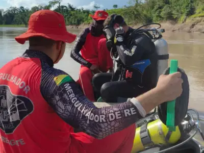 Bombeiros buscam homem desaparecido após naufrágio no Rio Purus, no Acre