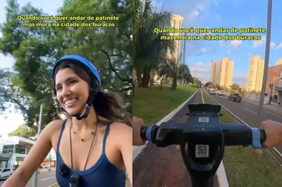 Buracos em ciclovias de Campo Grande afetam patinetes elétricos recém-chegados