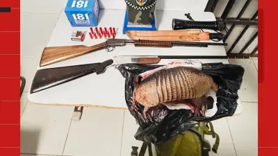 Caçadores são presos por matar tatu-preto em reserva biológica no ES