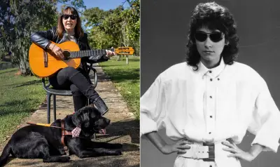 Cantora Kátia, sucesso dos anos 80, faz show no Rio e celebra parceria com cão-guia